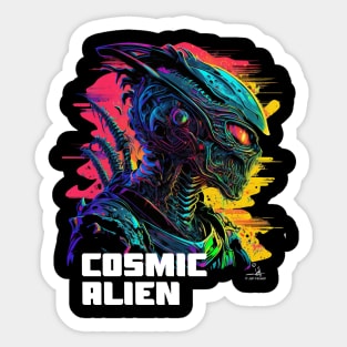 Cosmic Alien Sticker